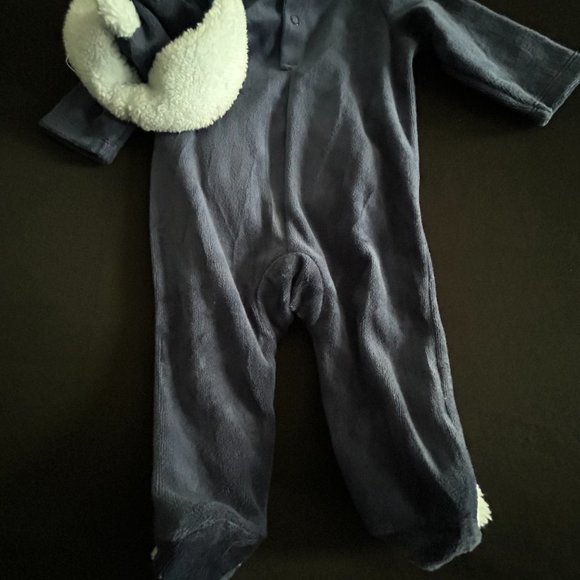 First Impressions Blue & White 2-pc unisex 3-6 Months Onesie - Picture 2 of 4